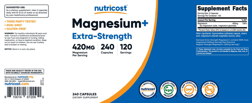 Gluten-free and soy-free icons on label