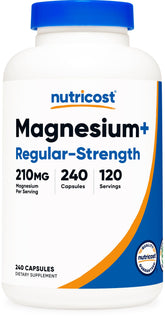 Nutricost Magnesium+ Regular Strength bottle front view