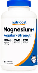 Nutricost Magnesium+ Regular Strength bottle front view