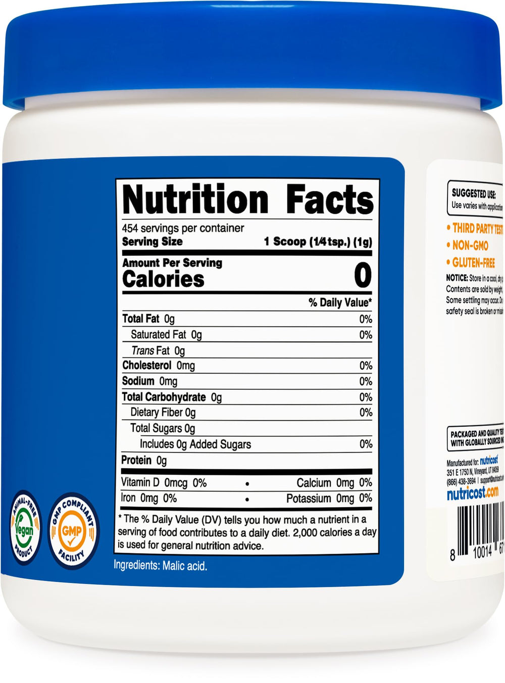 Gluten-free and Non-GMO claim on packaging