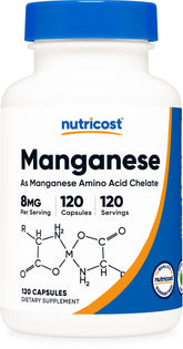 Nutricost Manganese 8mg 120 capsules bottle