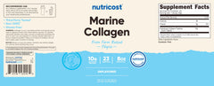 8 oz bottle of Nutricost Marine Collagen Powder