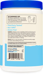 Close-up of fine white marine collagen powder