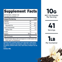 Vanilla MCT Oil Powder serving scoop