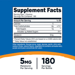 Close-up of Nutricost Melatonin 5mg Strawberry gummy