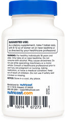 Nutricost Melatonin bottle and label close-up