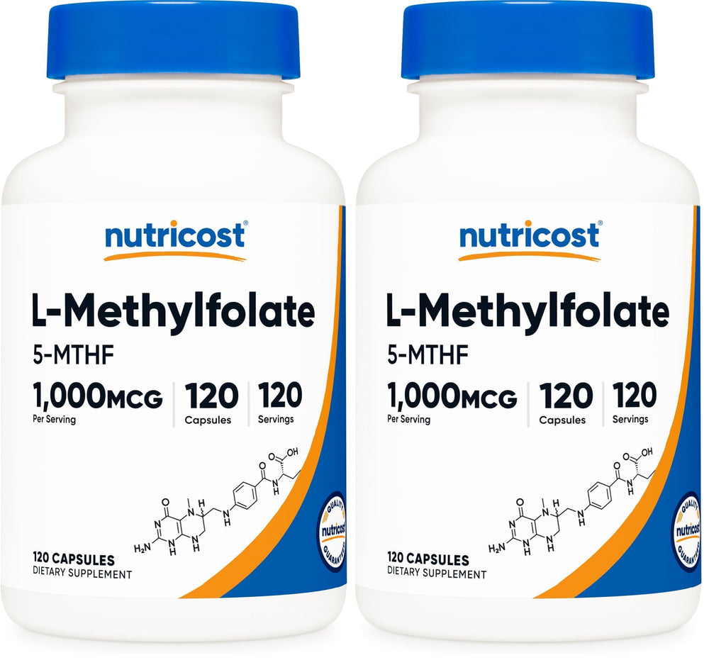 Nutricost Methylfolate 1000mcg bottle front