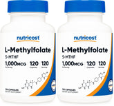 Nutricost Methylfolate 1000mcg bottle front