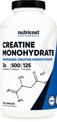 Nutricost Micronized Creatine Monohydrate bottle – front view