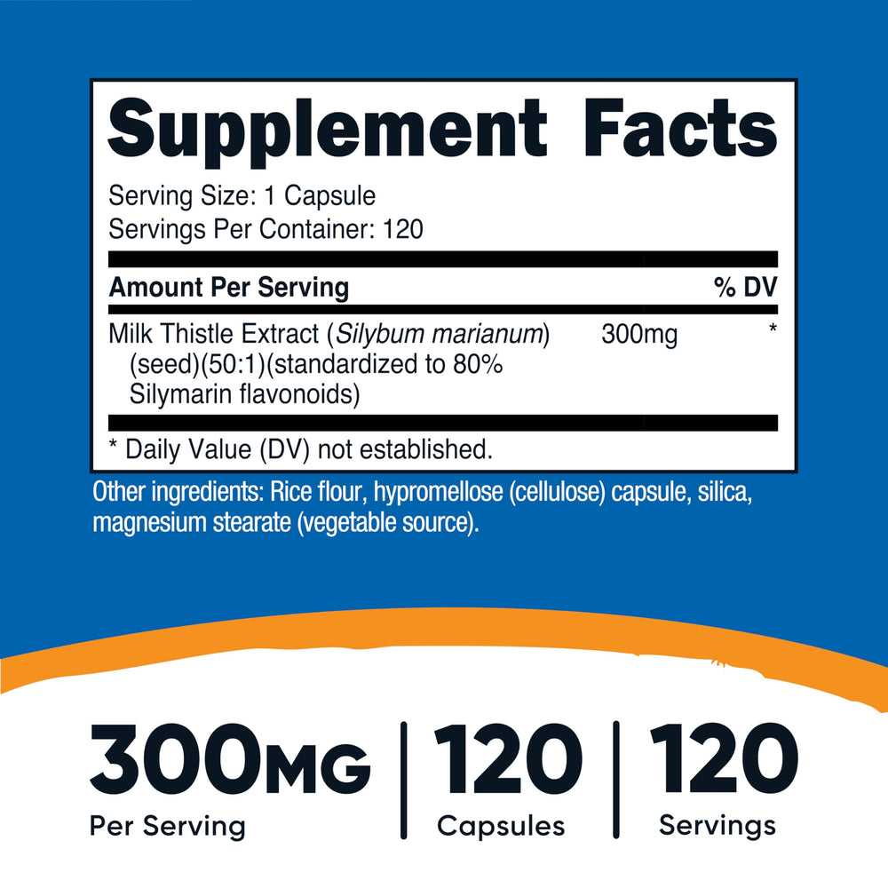 Plant-based vegan-friendly ingredients for Nutricost Milk Thistle