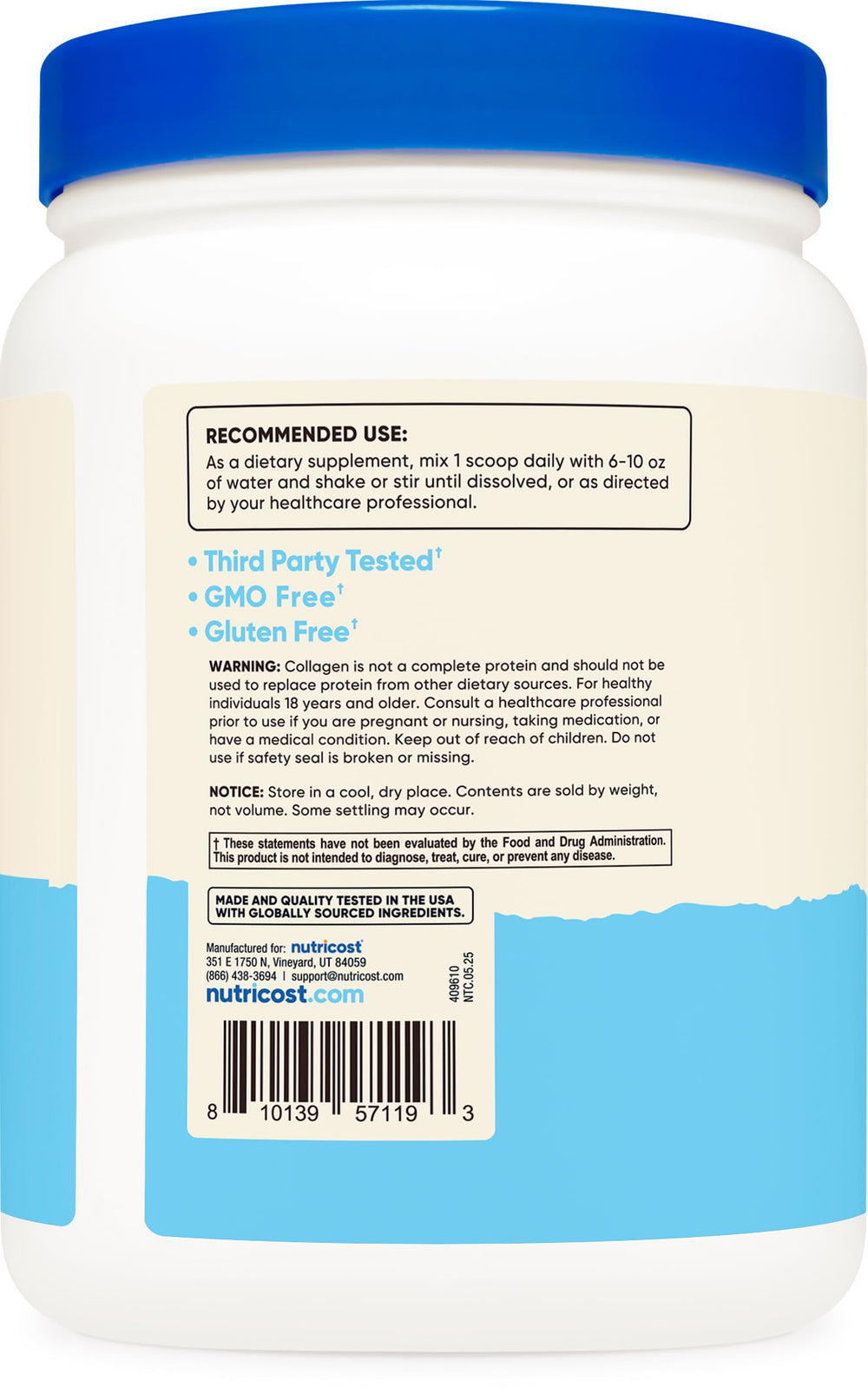 Illustration of hair, skin and nails benefits with Nutricost collagen