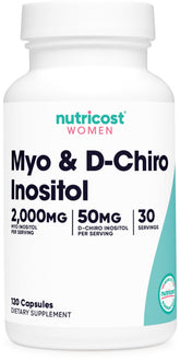 Nutricost Myo Inositol & D-Chiro Inositol Women bottle 120 capsules
