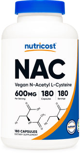 Nutricost NAC 600mg bottle label
