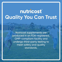 Nutricost NAC capsules close-up highlighting smooth texture for everyday use.