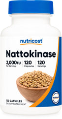 Nutricost Nattokinase bottle with 120 capsules