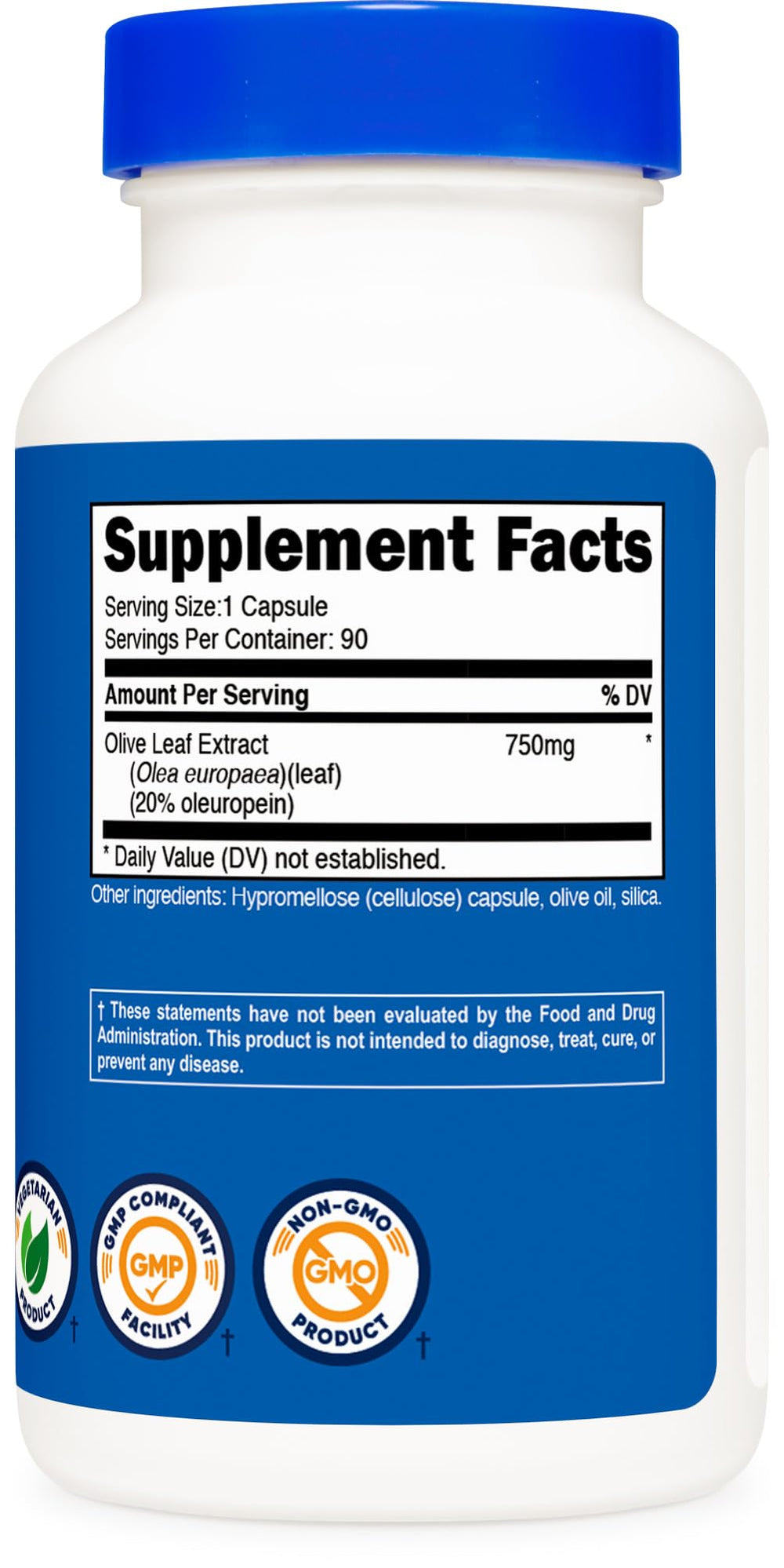 GMP compliant and FDA registered facility symbol for Nutricost production