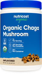 Nutricost Organic Chaga Mushroom Powder bottle - 8oz (227 servings)