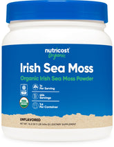 Nutricost Organic Irish Moss Powder bottle front view
