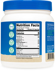 GMP compliant facility and USDA Organic logos on packaging