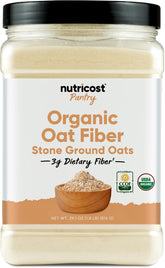 Nutricost Organic Oat Fiber container 1.8 lb