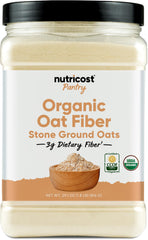 Nutricost Organic Oat Fiber container 1.8 lb