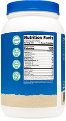 Serving scoop of Nutricost Organic Pea Protein Powder Chocolate 3lb