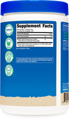 Label highlighting Vegetarian, Non-GMO, Gluten Free claims