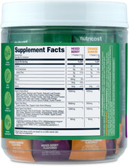 Nutricost Organic Super Greens Variety Pack – 20-stickpack label