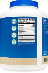 Gluten-free and GMO-free labeling on Nutricost Organic Vegan Protein Chocolate Peanut Butter 5 lb