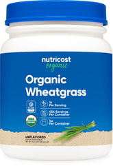 Nutricost Organic Wheatgrass Powder 1 lb canister