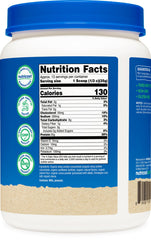 Nutricost Organic Whey Protein Concentrate ingredients list illustrating third-party tested GMP compliance