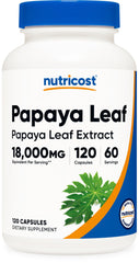 Nutricost Papaya Leaf Extract bottle front view