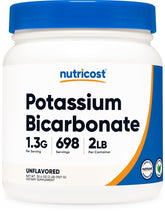 Front view of Nutricost Potassium Bicarbonate Powder 2 lb bottle