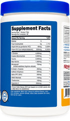 Nutricost Pre-C Peach Mango powder in shaker bottle ready for a quick, mixable pre-workout shake.