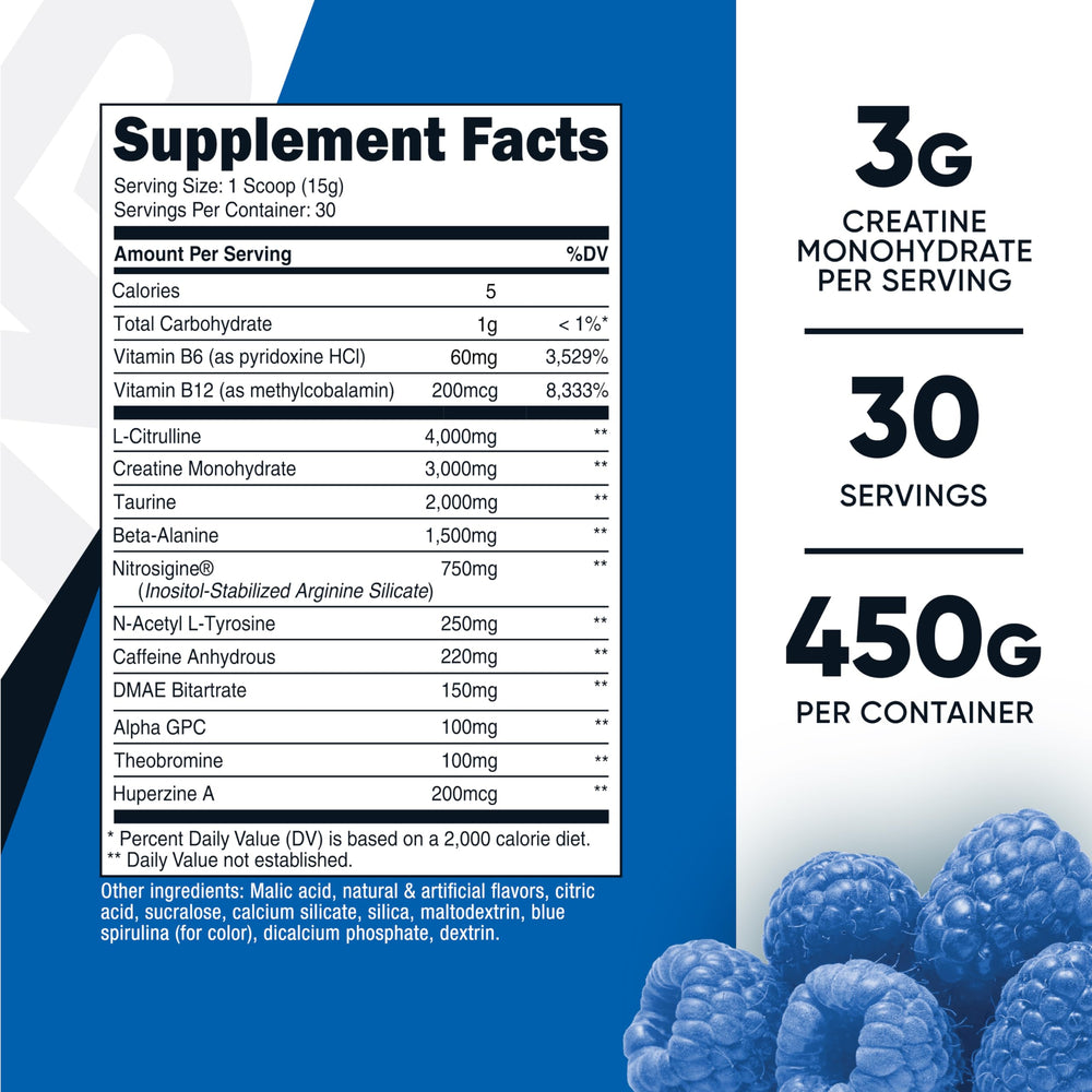Nutricost Pre-C Pre-Workout scoop showing precise serving size.