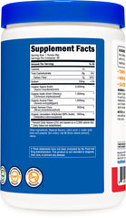 Gluten-free and GMO-free Nutricost Prebiotic Fiber Fruit Punch label