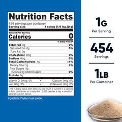 Close-up texture of psyllium husk powder
