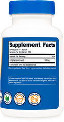 Nutricost R-Alpha Lipoic Acid 100mg product hero packshot
