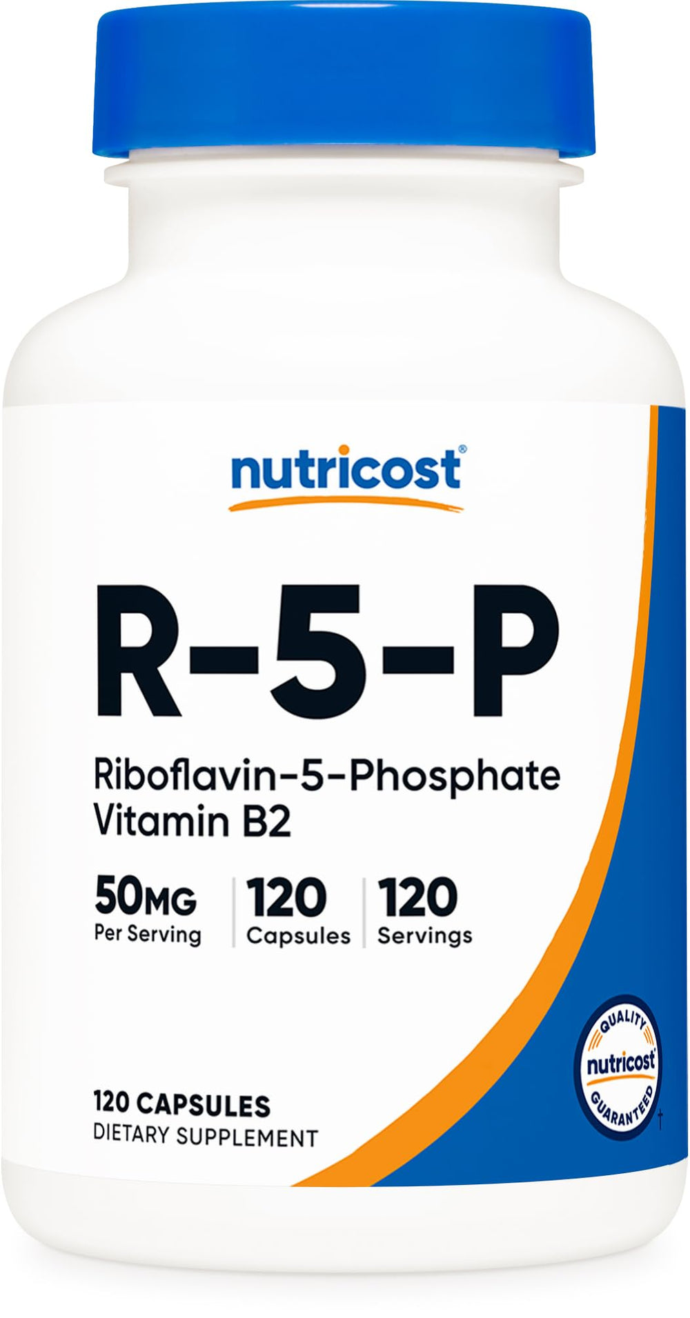 Nutricost R-5-P Riboflavin-5-Phosphate 50 mg vegan capsules main image