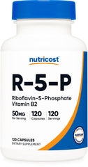 Nutricost R-5-P Riboflavin-5-Phosphate 50 mg vegan capsules main image