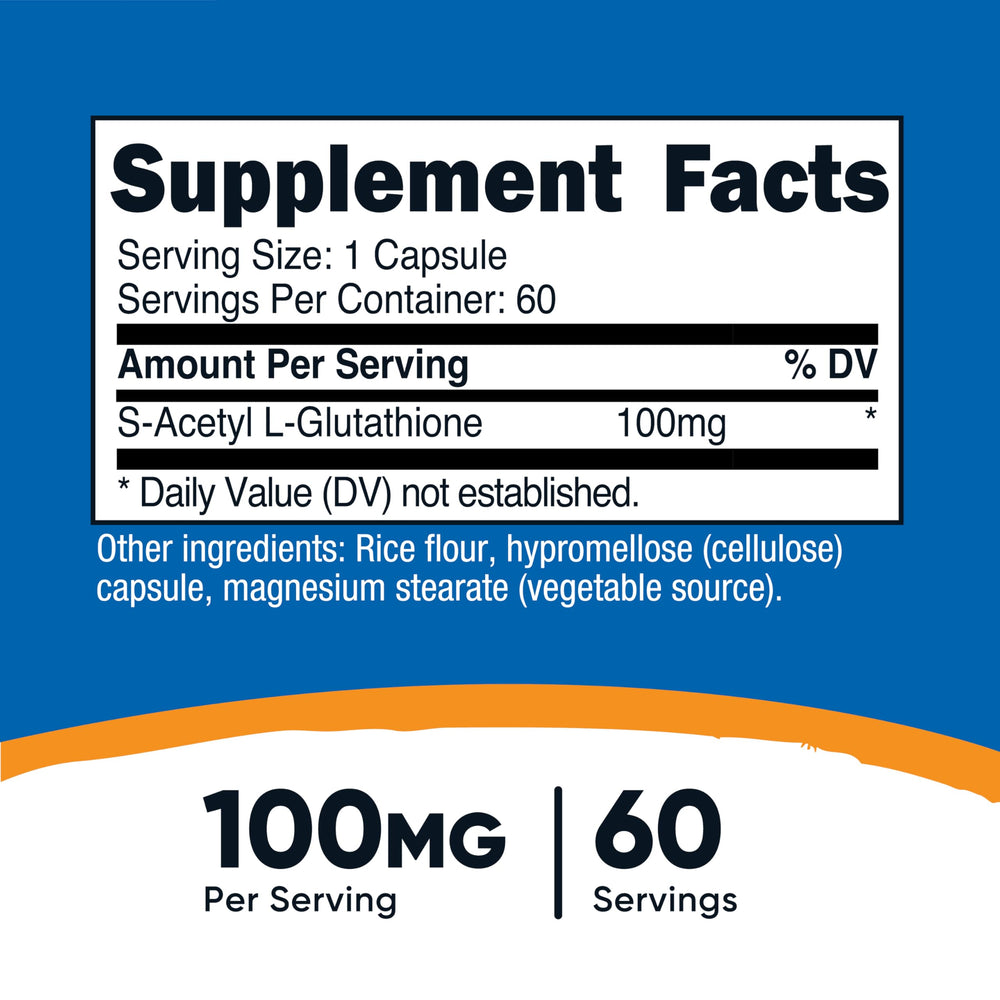 60 vegan capsules in Nutricost bottle