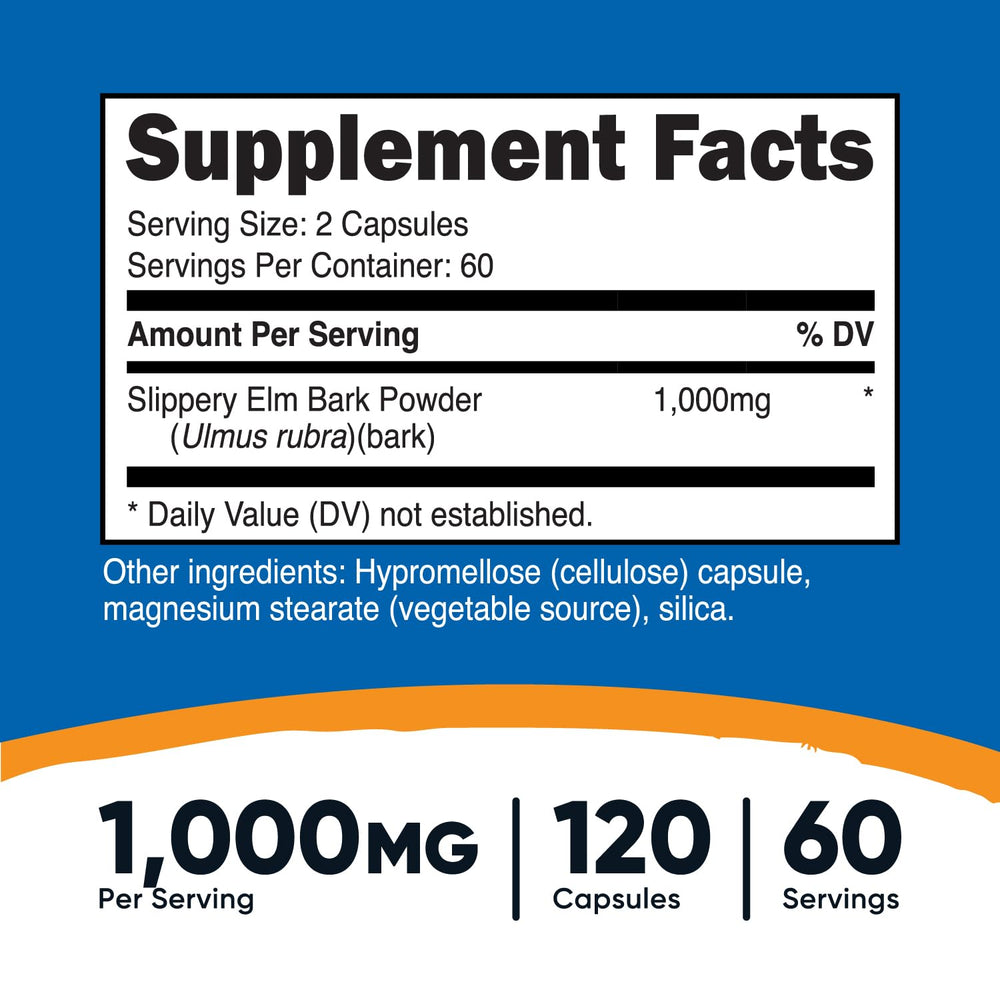 Label showing 1000 mg per serving