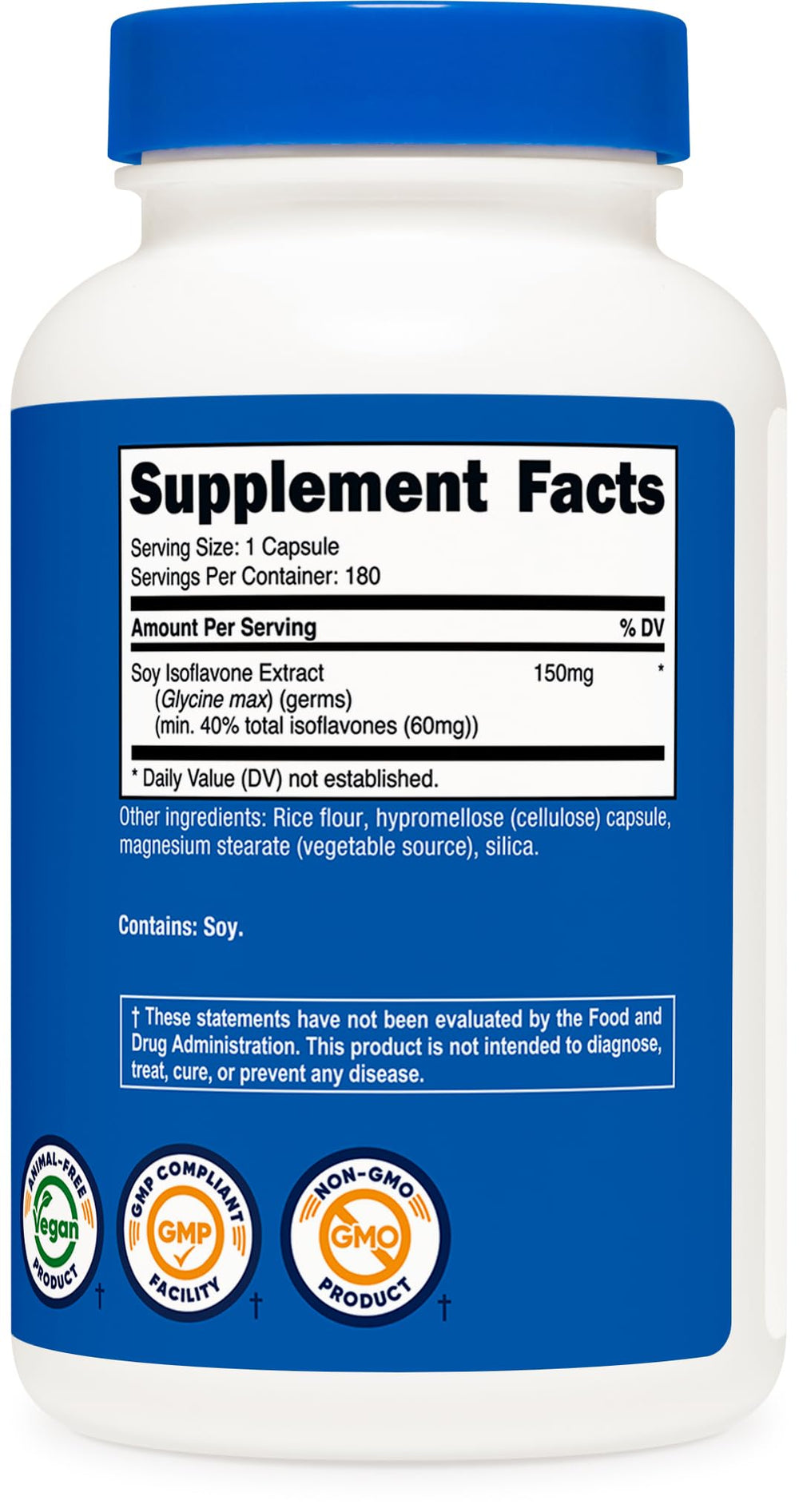 GMP compliant FDA-registered facility where Nutricost Soy Isoflavones are produced