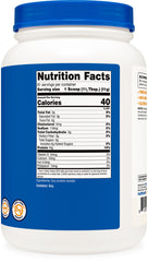 Nutricost Soy Protein Isolate Powder nutrition facts highlights 10 g protein per serving.