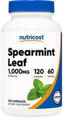 Nutricost Spearmint Leaf 1000mg bottle label