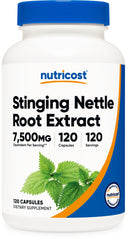 Nutricost Stinging Nettle Root Extract 7500mg bottle – front view