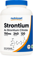 Nutricost Strontium Capsules bottle front view