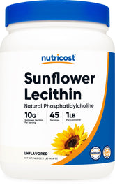 Nutricost Sunflower Lecithin 1 lb container