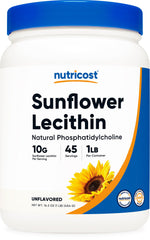 Nutricost Sunflower Lecithin 1 lb container