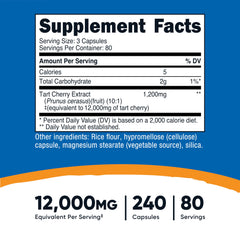 Capsules close-up of Tart Cherry Extract